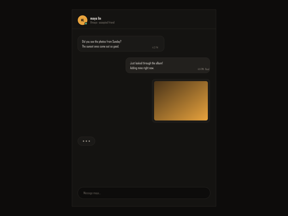 vevibe direct one to one private messages
